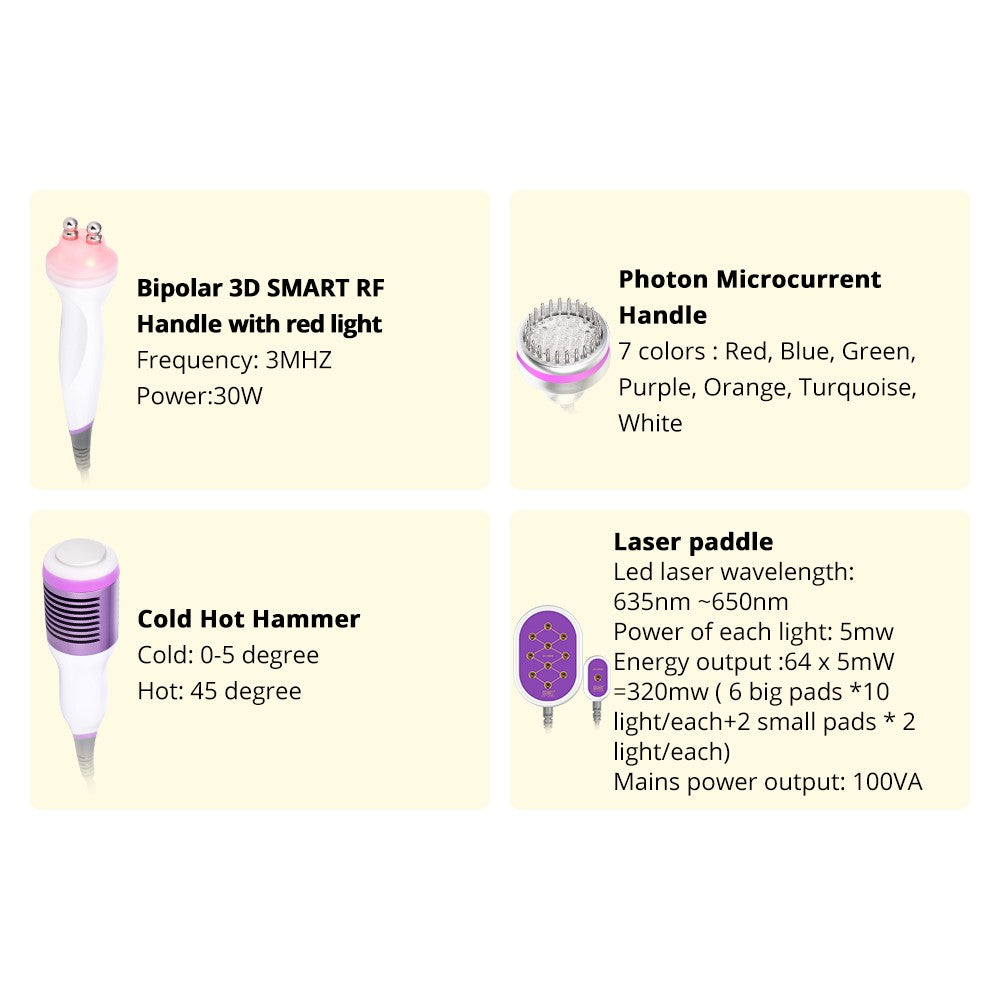 9 In 1 RF with Ultrasonic 40K Cavitation 2.5 with Lipo Laser image 3
