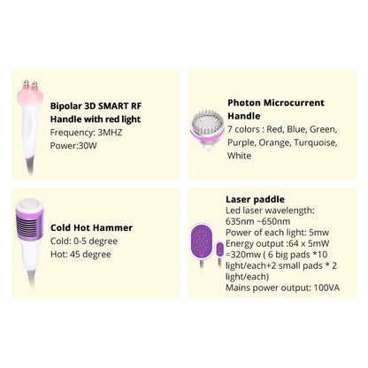 9 In 1 RF with Ultrasonic 40K Cavitation 2.5 with Lipo Laser image 3