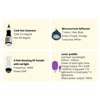 9 in 1 Ultrasonic 40K Cavitation with Rotary -  Rotating RF and Lipo Laser image 4