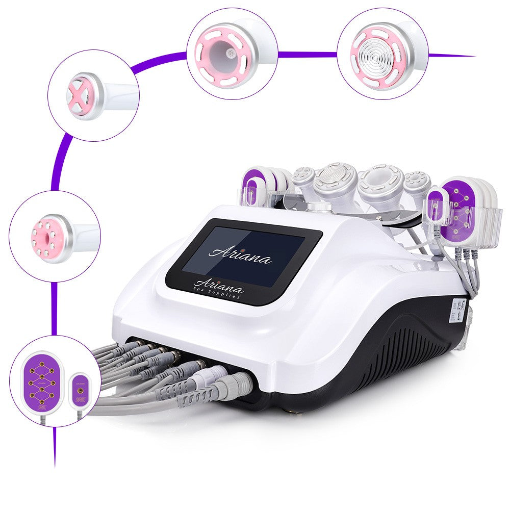 5 in 1 Ultrasonic 30K Cavitation 5mW Lipo Laser Radio Frequency RF with EMS &amp; EL (Electric Muscle Stimulation and Electroporation) S-Shape Machine image 0