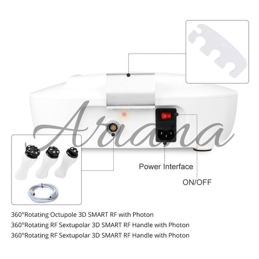 360° Rotating RF Head Radio Frequency Slimming Skin Rejuvenation Beauty Machine image 1