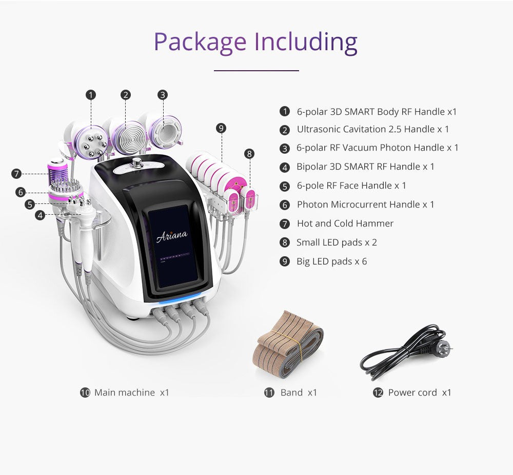 9 In 1 RF with Ultrasonic 40K Cavitation 2.5 with Lipo Laser image 2