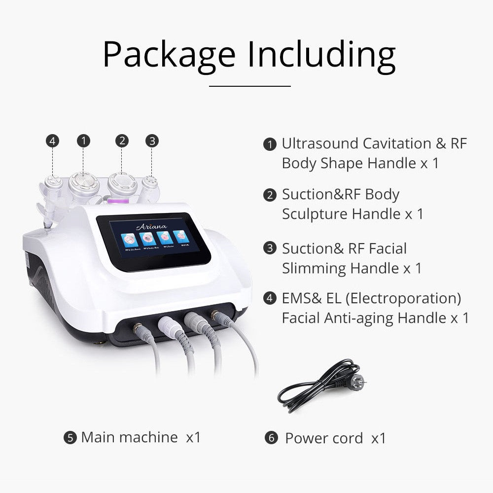 4-in-1 Ultrasonic 30K Cavitation Radio Frequency RF with EMS &amp; EL (Electric Muscle Stimulation and Electroporation) S-Shape Machine image 2
