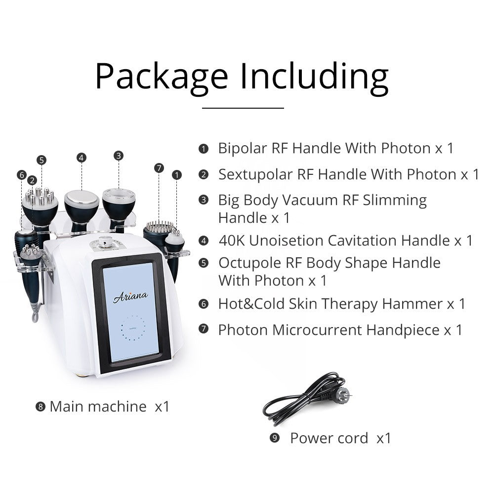 8 in 1 Ultrasonic 40K Cavitation with RF Radio Frequency image 2