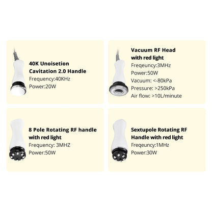8 in 1 Ultrasonic 40K Cavitation with Rotary - Rotating RF image 3