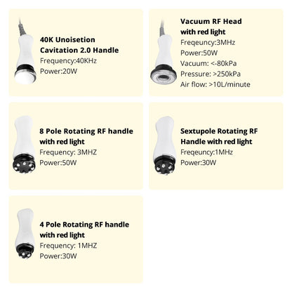 5 in 1 Ultrasonic 40K Cavitation with Rotary - Rotating RF image 3