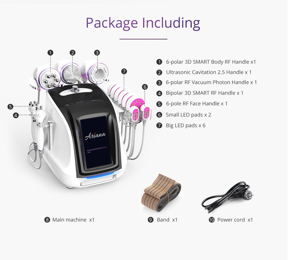 6 In 1 RF with Ultrasonic 40K Cavitation 2.5 with Lipo Laser image 2