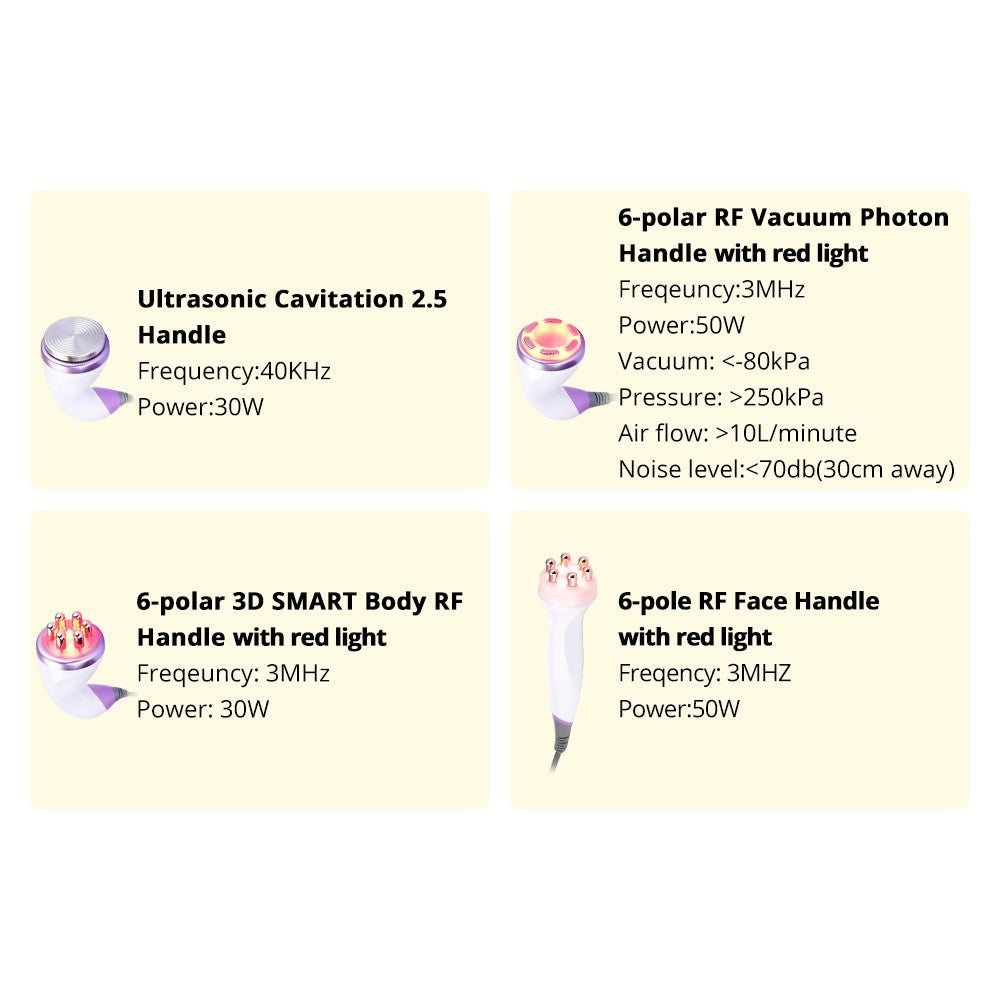 9 In 1 RF with Ultrasonic 40K Cavitation 2.5 with Lipo Laser image 4