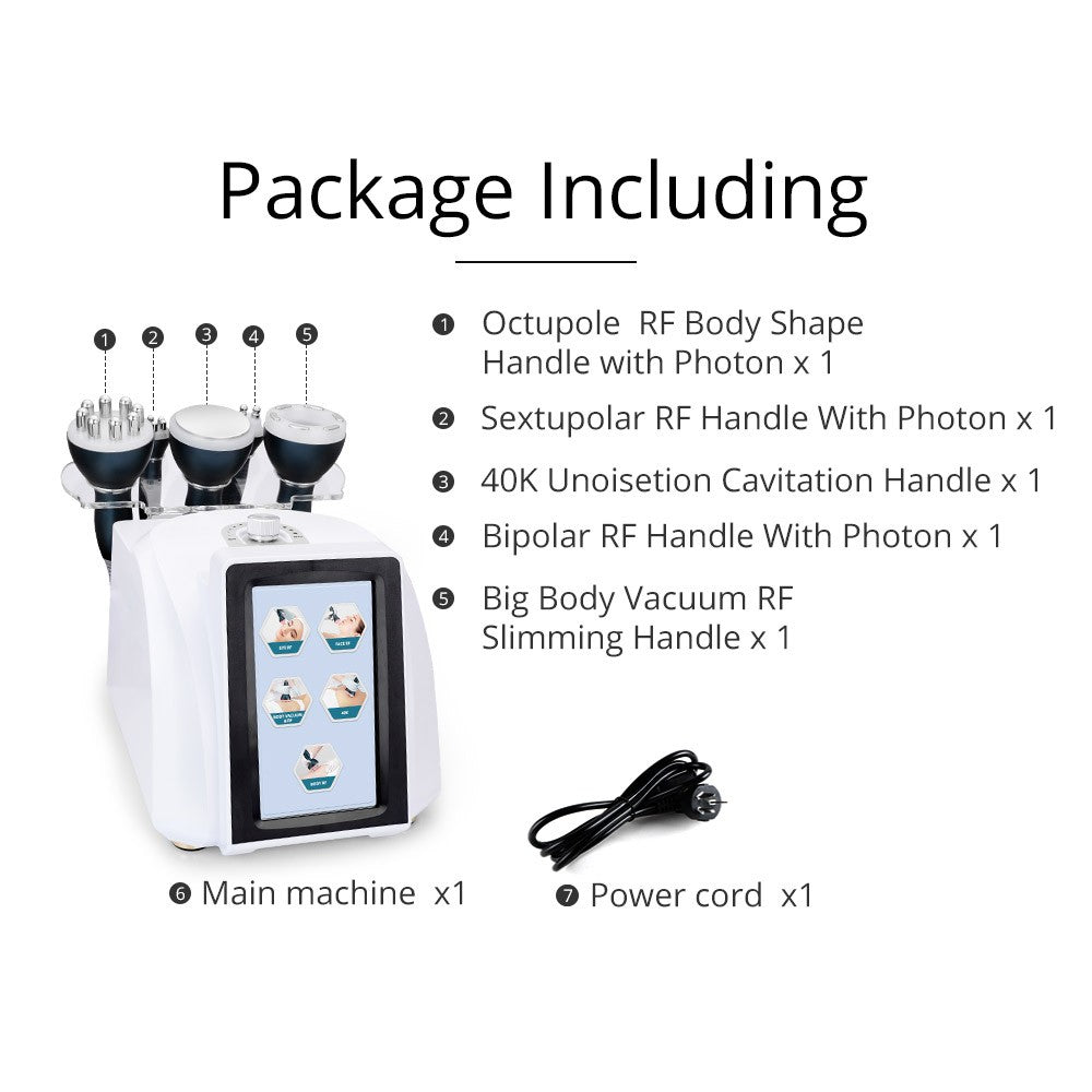 5-in-1 Ultrasonic 40K Cavitation with RF Radio Frequency image 2