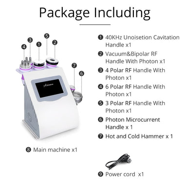 8 in 1 Multipurpose Ultrasonic Cavitation RF Machine – Ariana Spa