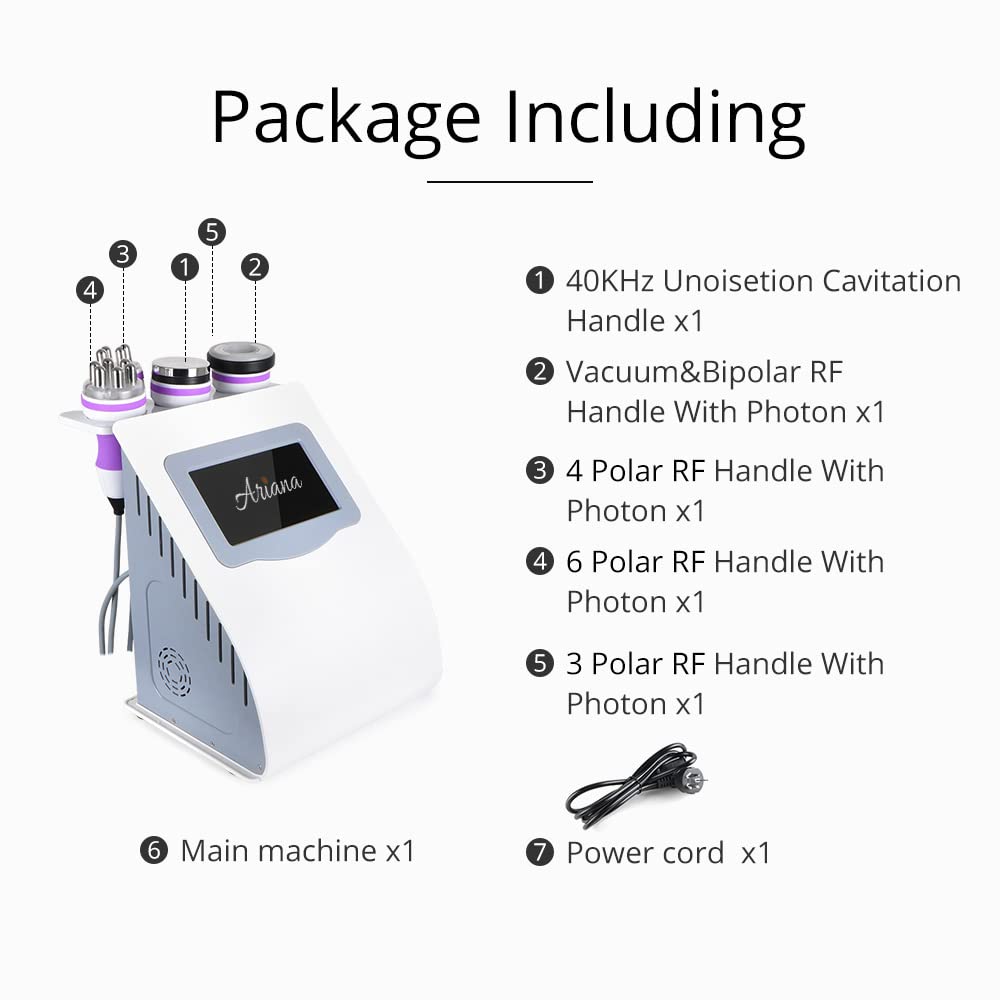 40K Cavitation – RF | ArianaSpas Purple 5-in-1 – Ariana Spa Supplies