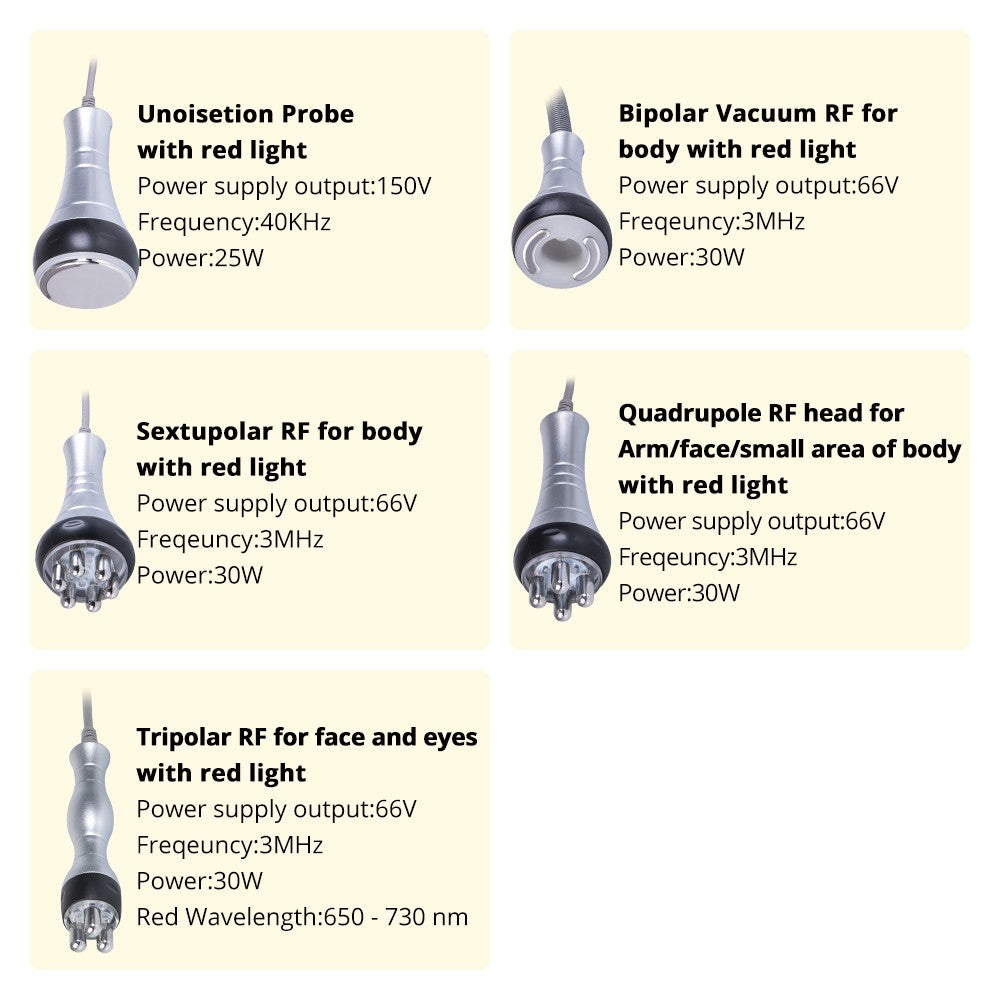 5 In 1 Ultrasonic Cavitation with RF Machine - Portable image 3