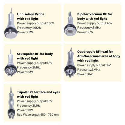 5 In 1 Ultrasonic Cavitation with RF Machine - Portable image 3