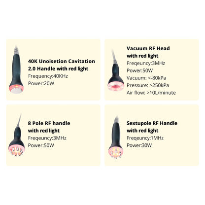 8 in 1 Ultrasonic 40K Cavitation with RF Radio Frequency image 3
