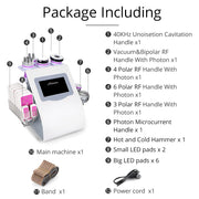 9-in-1 Cavitation Machine | 40K RF Lipo Laser – Ariana Spa Supplies